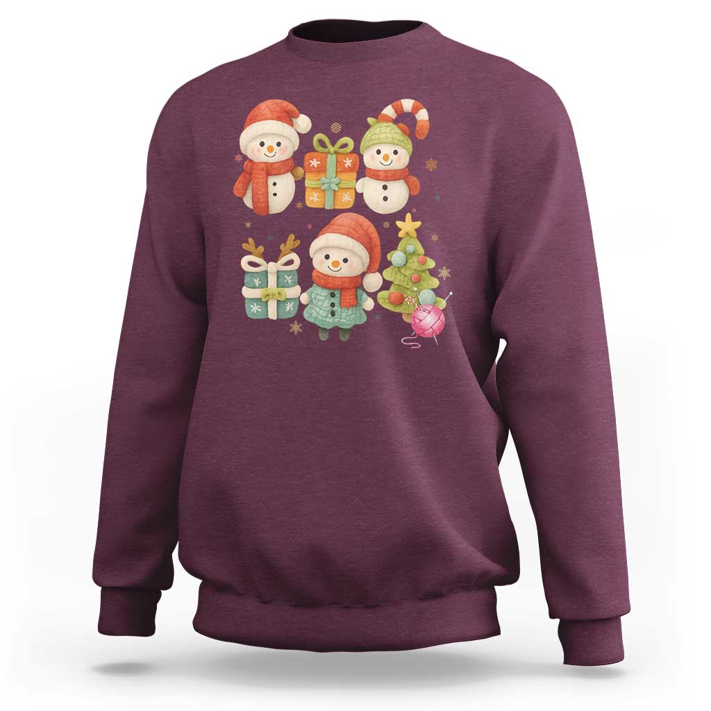 Crochet Christmas Sweatshirt Funny Xmas Gift For Crocheter - Wonder Print Shop