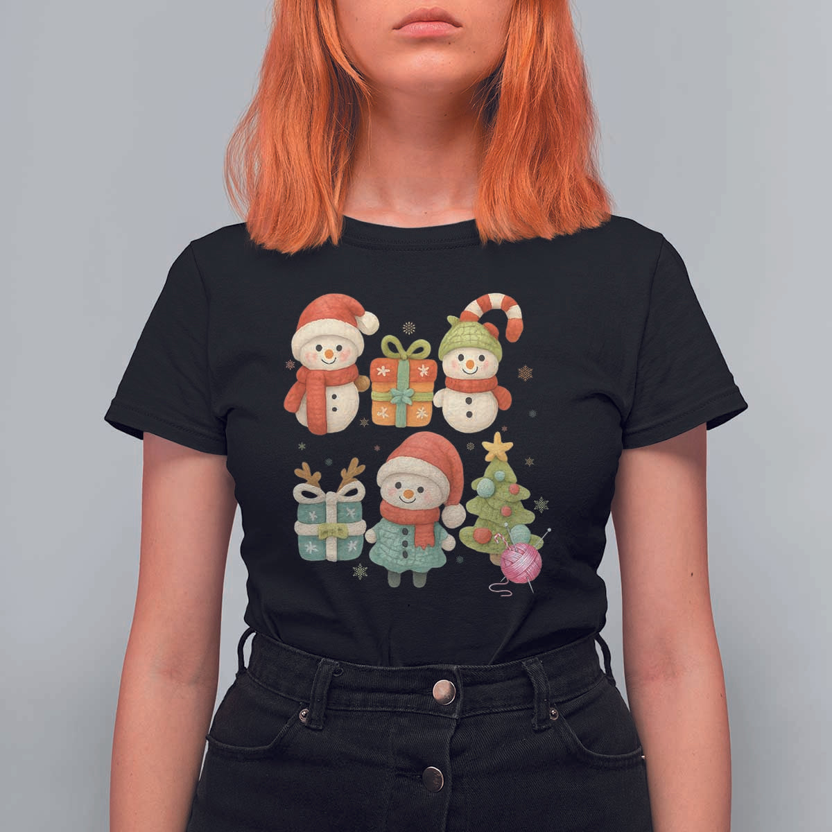 Crochet Christmas T Shirt For Women Funny Xmas Gift For Crocheter - Wonder Print Shop