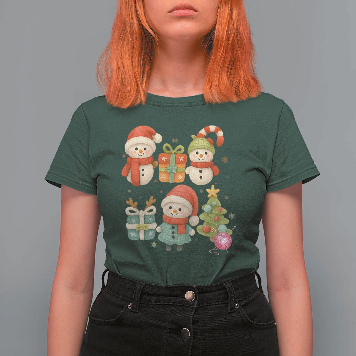 Crochet Christmas T Shirt For Women Funny Xmas Gift For Crocheter - Wonder Print Shop