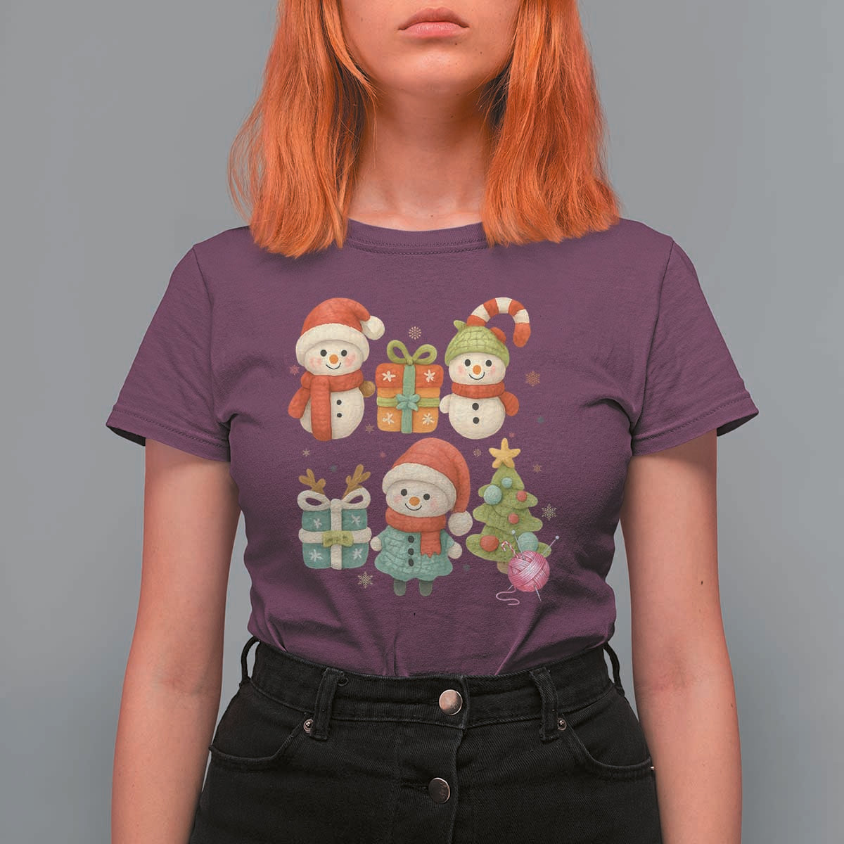 Crochet Christmas T Shirt For Women Funny Xmas Gift For Crocheter - Wonder Print Shop