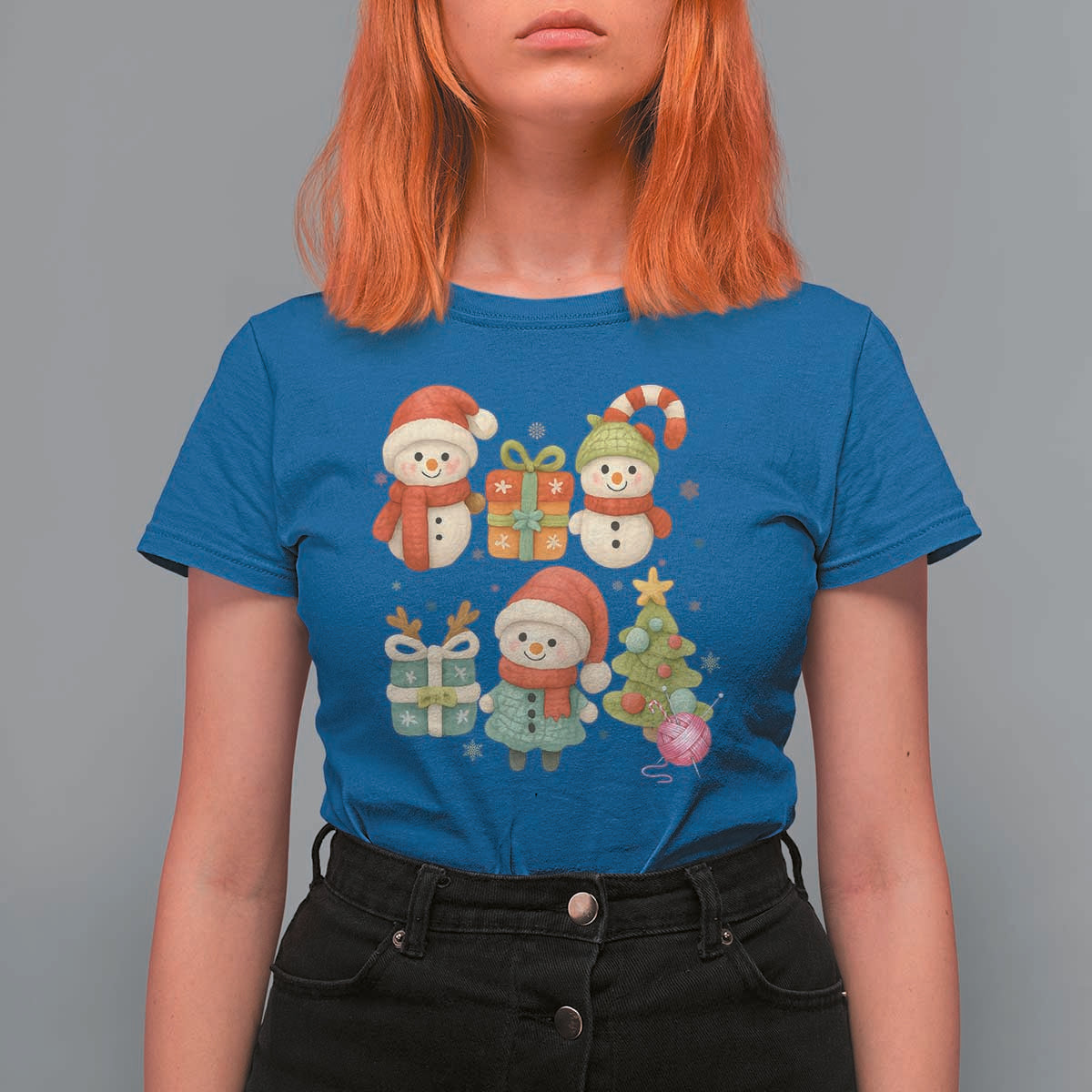 Crochet Christmas T Shirt For Women Funny Xmas Gift For Crocheter - Wonder Print Shop