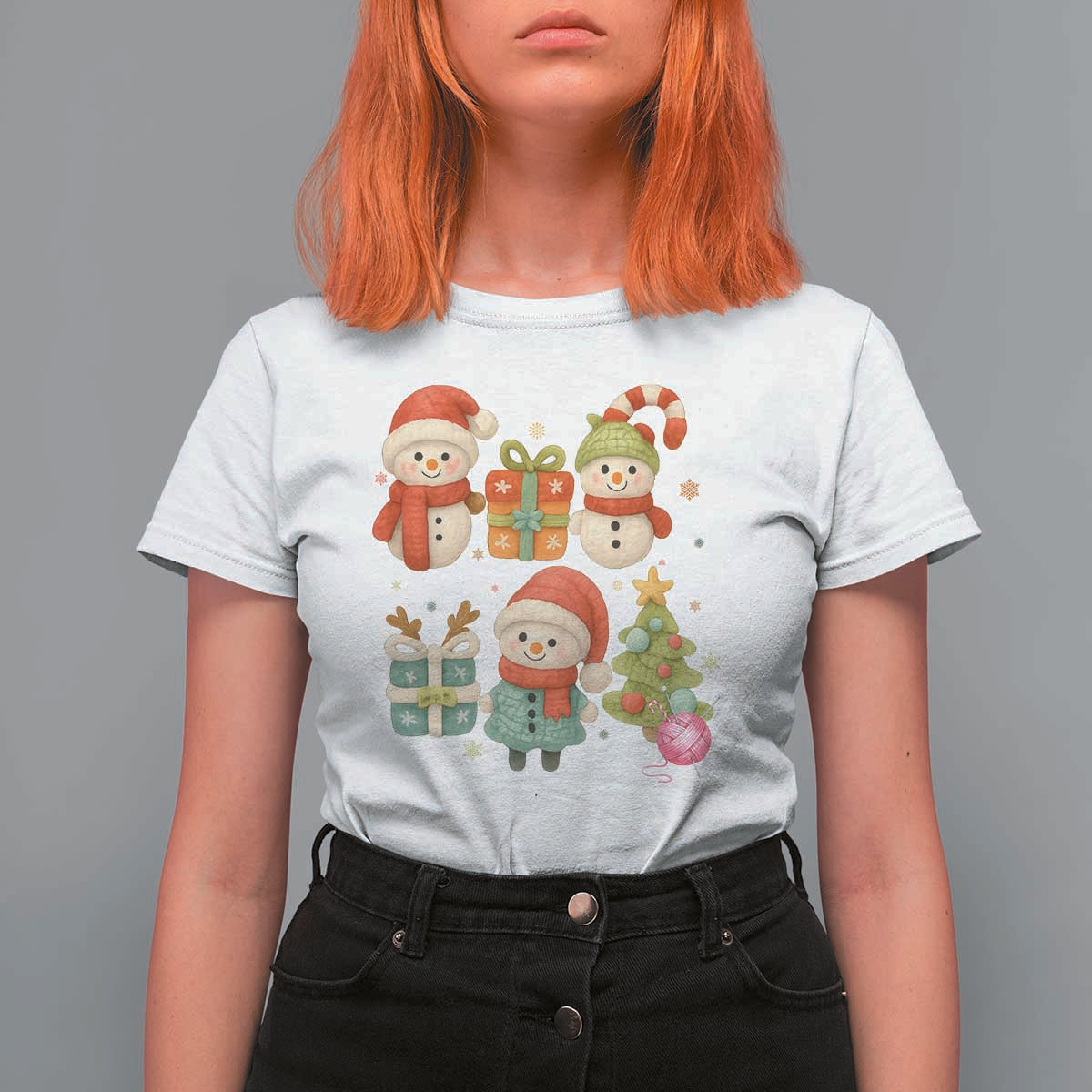 Crochet Christmas T Shirt For Women Funny Xmas Gift For Crocheter - Wonder Print Shop