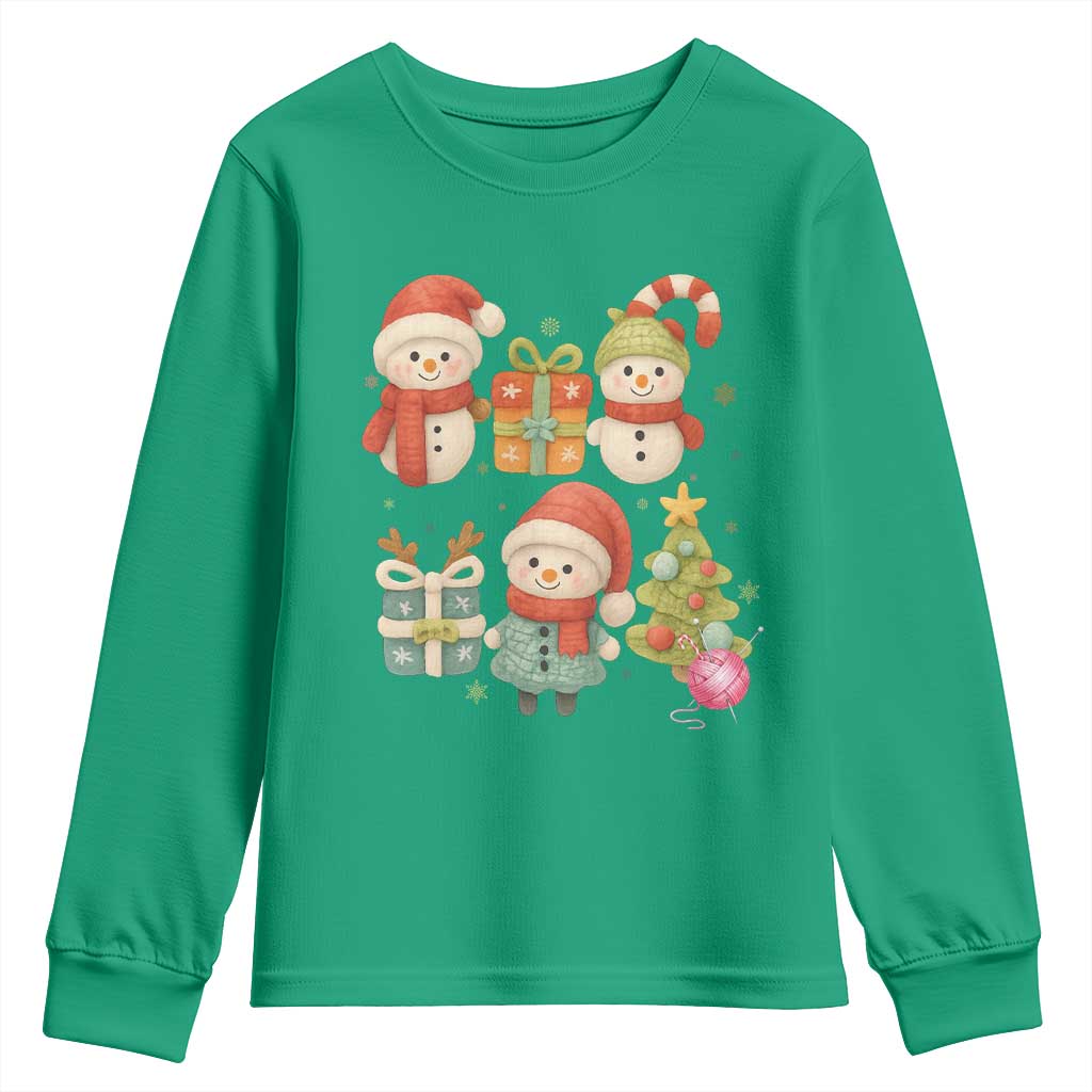 Crochet Christmas Youth Sweatshirt Funny Xmas Gift For Crocheter - Wonder Print Shop