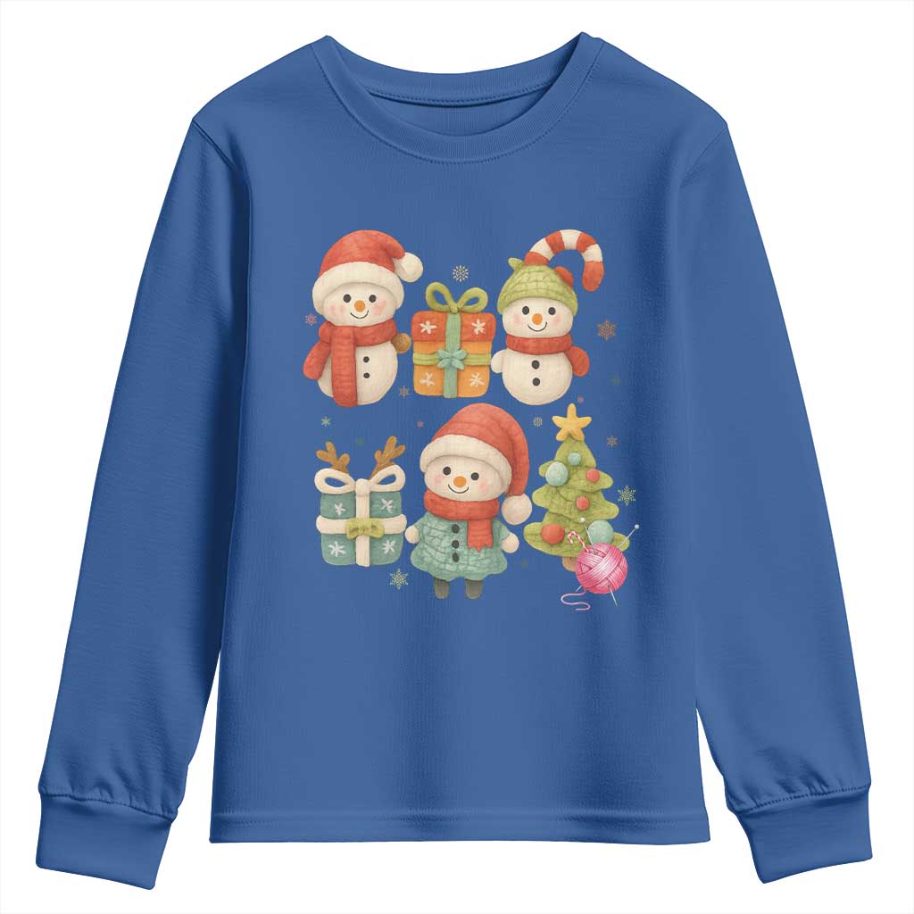 Crochet Christmas Youth Sweatshirt Funny Xmas Gift For Crocheter - Wonder Print Shop