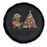 Christmas Dinosaur Knitting Spare Tire Cover Funny Yarn Tree Gift - Wonder Print Shop