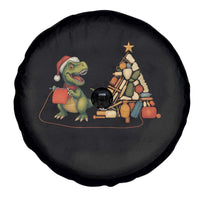 Christmas Dinosaur Knitting Spare Tire Cover Funny Yarn Tree Gift - Wonder Print Shop