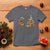 Christmas Dinosaur Knitting T Shirt Funny Yarn Tree Gift - Wonder Print Shop