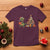 Christmas Dinosaur Knitting T Shirt Funny Yarn Tree Gift - Wonder Print Shop