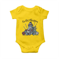 Crochet Christmas Baby Onesie Funny Snowman Crocheting Gift - Wonder Print Shop