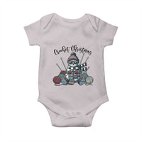 Crochet Christmas Baby Onesie Funny Snowman Crocheting Gift - Wonder Print Shop