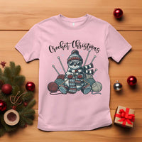 Crochet Christmas T Shirt Funny Snowman Crocheting Gift - Wonder Print Shop