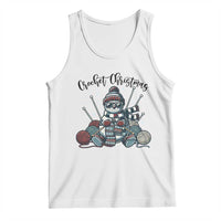 Crochet Christmas Tank Top Funny Snowman Crocheting Gift - Wonder Print Shop
