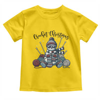 Crochet Christmas Toddler T Shirt Funny Snowman Crocheting Gift - Wonder Print Shop