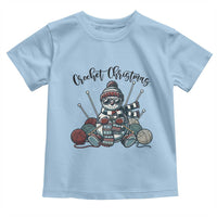 Crochet Christmas Toddler T Shirt Funny Snowman Crocheting Gift - Wonder Print Shop