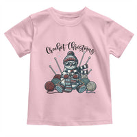 Crochet Christmas Toddler T Shirt Funny Snowman Crocheting Gift - Wonder Print Shop