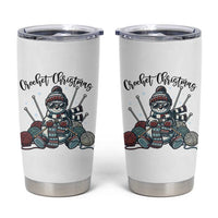 Crochet Christmas Tumbler Cup Funny Snowman Crocheting Gift - Wonder Print Shop