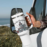 Crochet Christmas Tumbler With Handle Funny Snowman Crocheting Gift - Wonder Print Shop