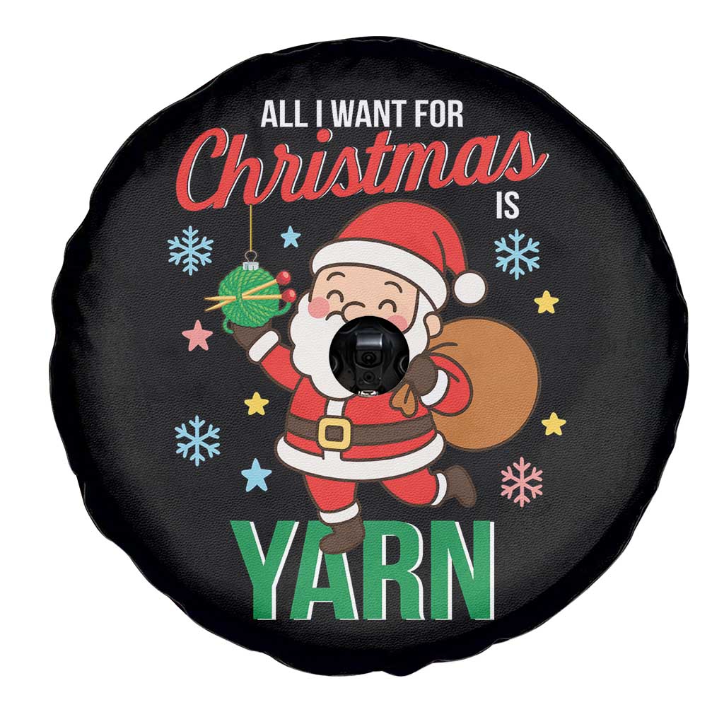 All I Want For Christmas Is Yarn Spare Tire Cover Knitting Christmas - Wonder Print Shop