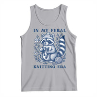 In My Feral Knitting Era Tank Top Raccoon Yarn Lover - Wonder Print Shop
