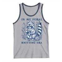 In My Feral Knitting Era Tank Top Raccoon Yarn Lover - Wonder Print Shop