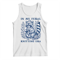 In My Feral Knitting Era Tank Top Raccoon Yarn Lover - Wonder Print Shop