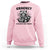 Crocheting Is Cheaper Than Therapy Sweatshirt Raccoon Yarn Lover - Wonder Print Shop