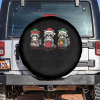 Christmas Raccoon Knitting Spare Tire Cover Funny Holiday Yarn Gift - Wonder Print Shop