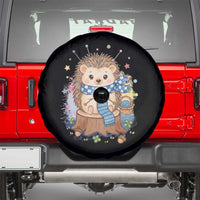 Cute Hedgehog Knitting Spare Tire Cover Gift For Crocheter - Wonder Print Shop