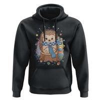 Cute Hedgehog Knitting Hoodie Gift For Crocheter - Wonder Print Shop