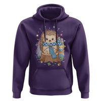 Cute Hedgehog Knitting Hoodie Gift For Crocheter - Wonder Print Shop