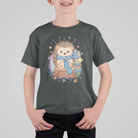 Cute Hedgehog Knitting T Shirt For Kid Gift For Crocheter - Wonder Print Shop
