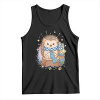 Cute Hedgehog Knitting Tank Top Gift For Crocheter - Wonder Print Shop