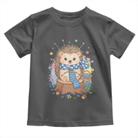 Cute Hedgehog Knitting Toddler T Shirt Gift For Crocheter - Wonder Print Shop
