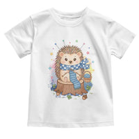 Cute Hedgehog Knitting Toddler T Shirt Gift For Crocheter - Wonder Print Shop
