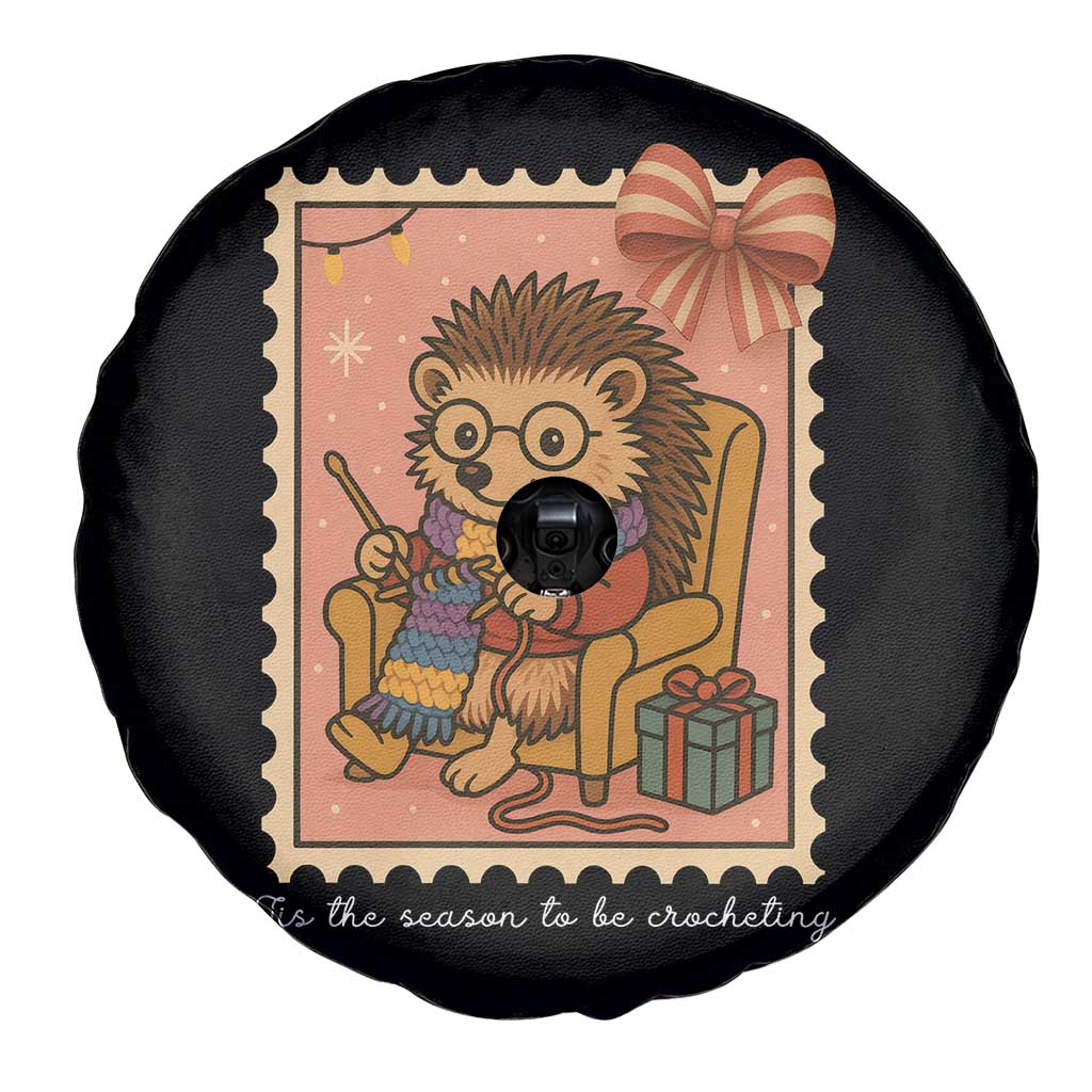 Cute Hedgehog Knitting Spare Tire Cover Christmas Holiday Gift - Wonder Print Shop