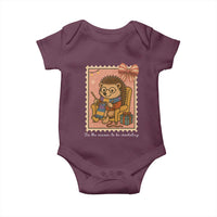 Cute Hedgehog Knitting Baby Onesie Christmas Holiday Gift - Wonder Print Shop