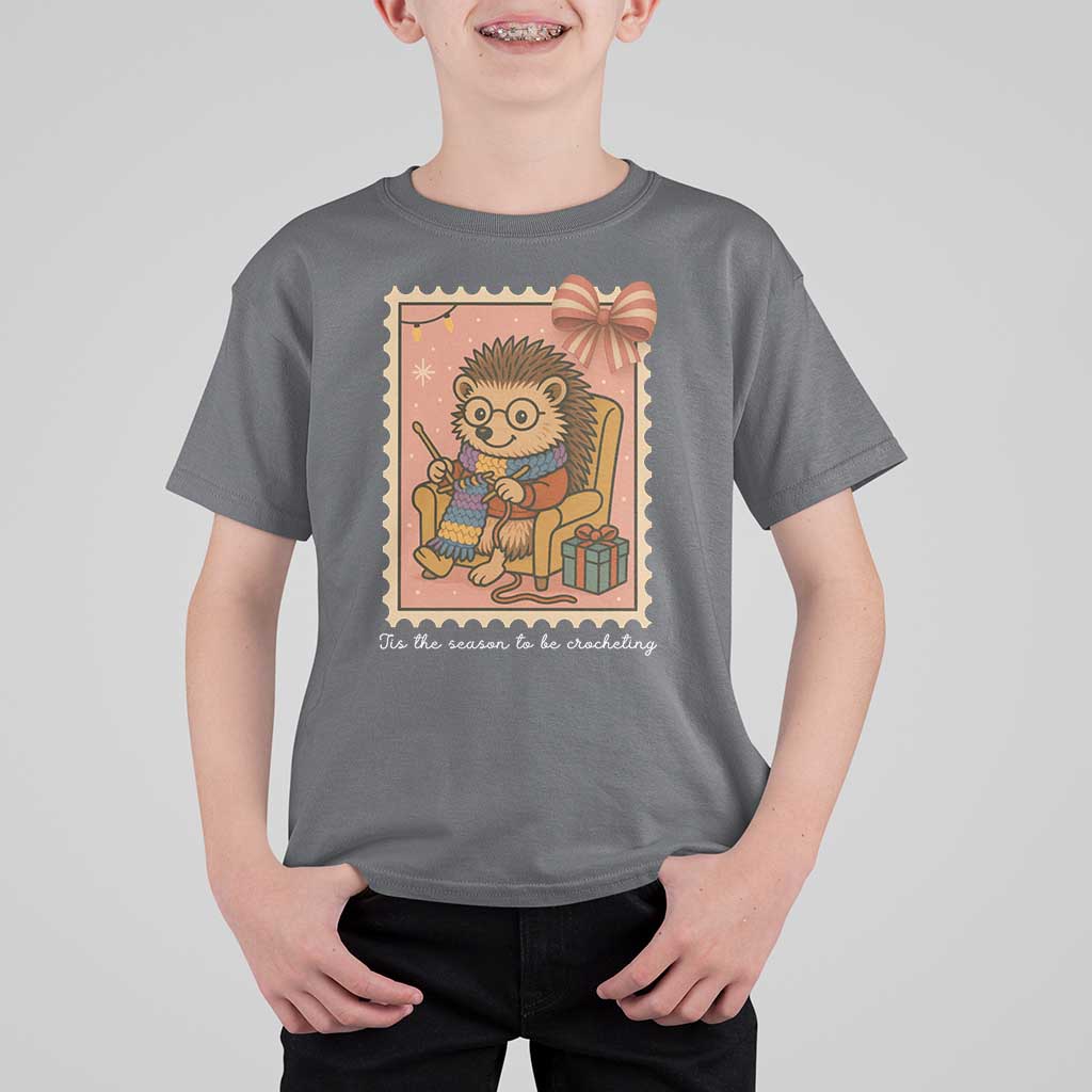 Cute Hedgehog Knitting T Shirt For Kid Christmas Holiday Gift - Wonder Print Shop