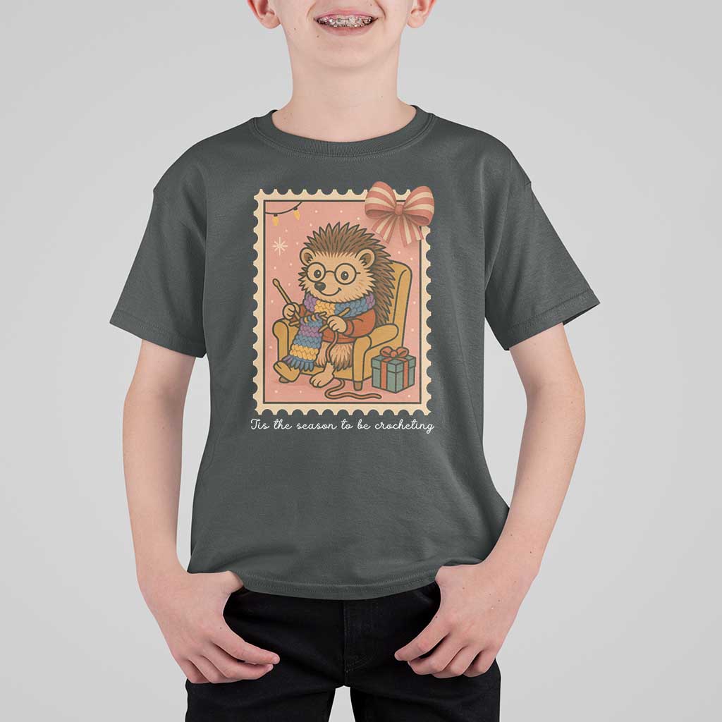 Cute Hedgehog Knitting T Shirt For Kid Christmas Holiday Gift - Wonder Print Shop