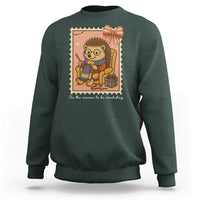 Cute Hedgehog Knitting Sweatshirt Christmas Holiday Gift - Wonder Print Shop