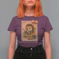 Cute Hedgehog Knitting T Shirt For Women Christmas Holiday Gift - Wonder Print Shop