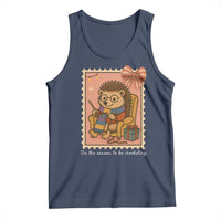 Cute Hedgehog Knitting Tank Top Christmas Holiday Gift - Wonder Print Shop