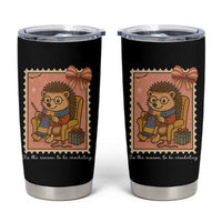 Cute Hedgehog Knitting Tumbler Cup Christmas Holiday Gift - Wonder Print Shop