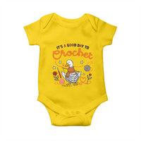 Funny Goose Crocheting Baby Onesie It Is A Good Day To Crochet - Wonder Print Shop