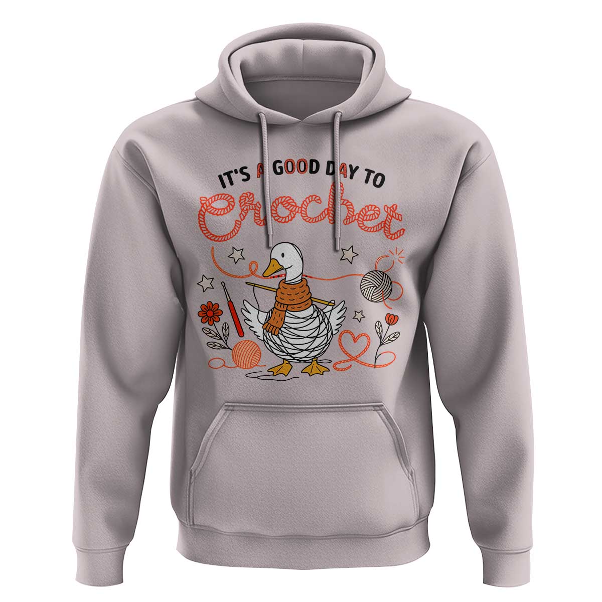 Funny Goose Crocheting Hoodie It Is A Good Day To Crochet - Wonder Print Shop