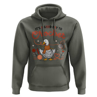 Funny Goose Crocheting Hoodie It Is A Good Day To Crochet - Wonder Print Shop