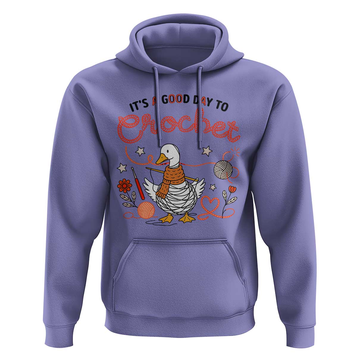 Funny Goose Crocheting Hoodie It Is A Good Day To Crochet - Wonder Print Shop
