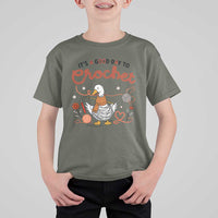 Funny Goose Crocheting T Shirt For Kid It Is A Good Day To Crochet - Wonder Print Shop