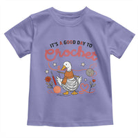 Funny Goose Crocheting Toddler T Shirt It Is A Good Day To Crochet - Wonder Print Shop