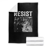 Portland Frog Protest Throw Blanket Funny Rebel Gift - Wonder Print Shop