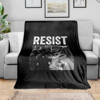 Portland Frog Protest Throw Blanket Funny Rebel Gift - Wonder Print Shop
